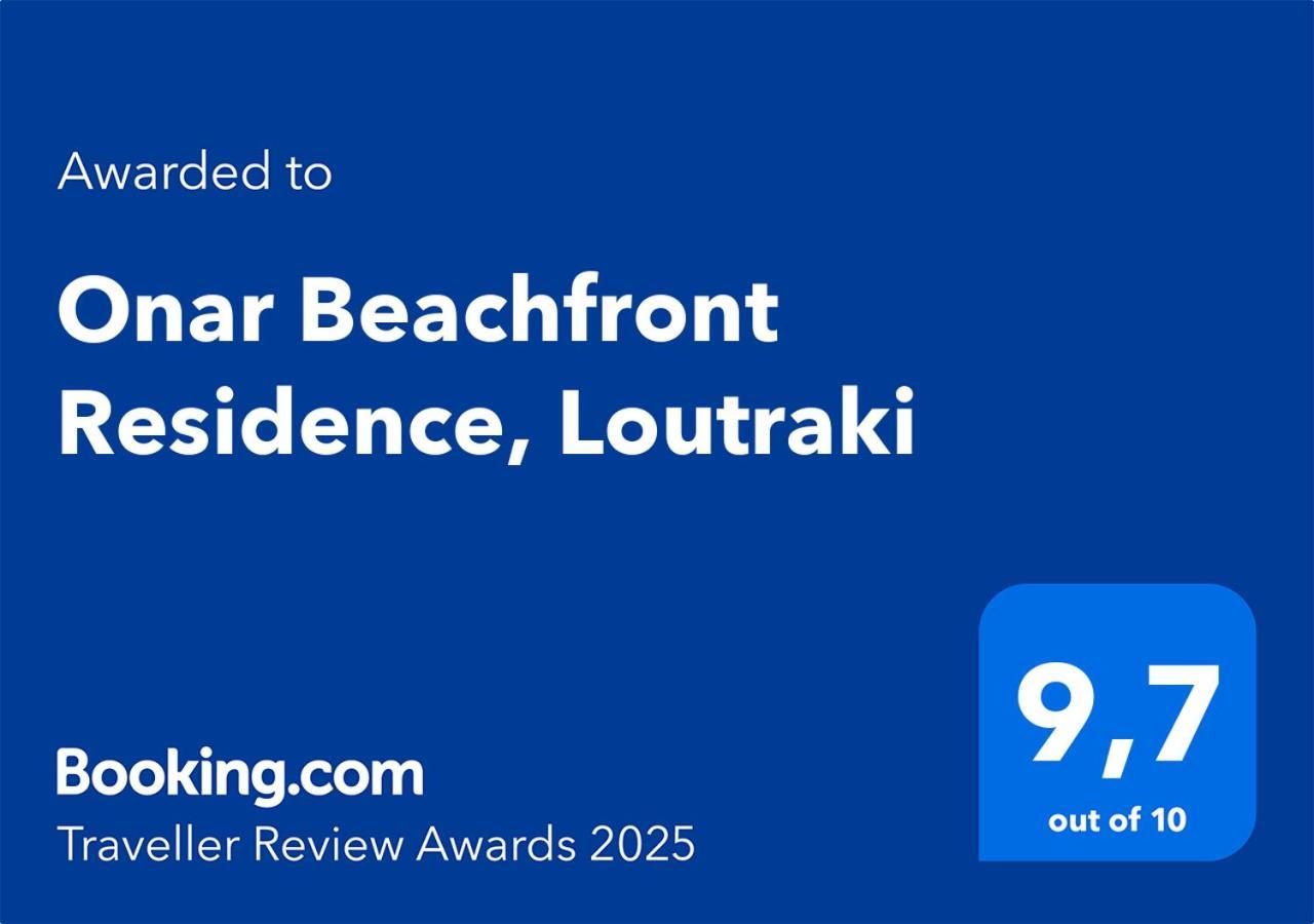 Onar Beachfront Residence, Loutraki Exteriér fotografie
